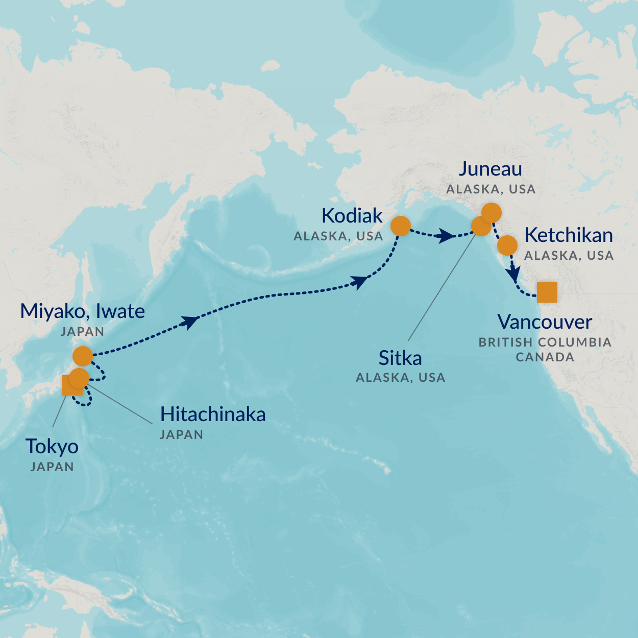 cruise map